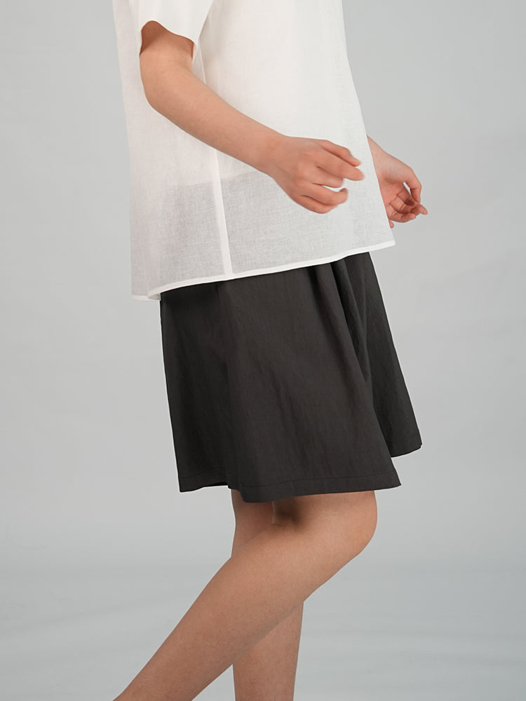 Pleated Loose Shorts